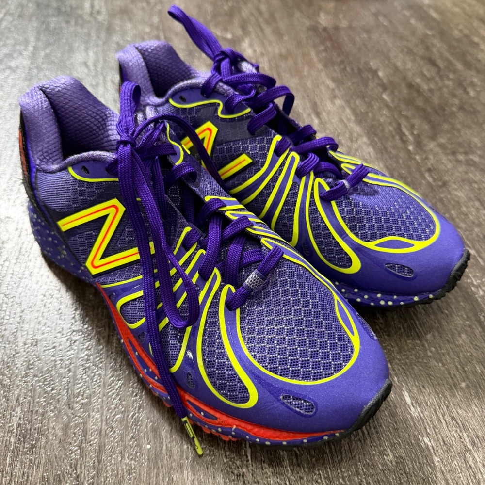 New Balance 890v3 Boston Marathon Running Shoes Womens 6 Purple Neon